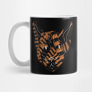 Liminal Spaces Cat Orange Design Mug